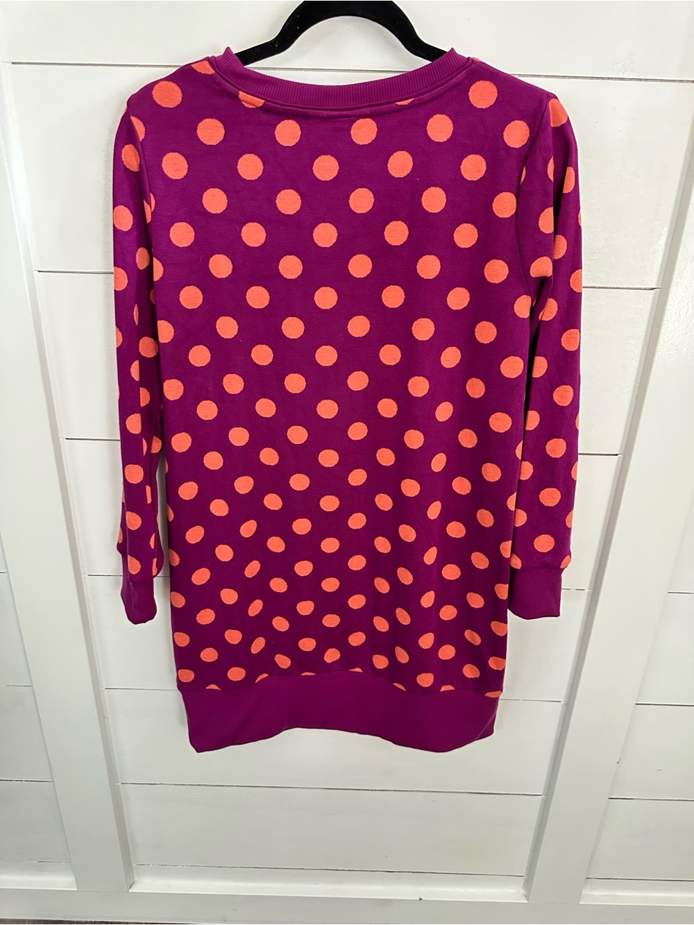 Victor Glemaud X Target S pink-orange polka dot crew neck tunic-dress retro boho - Picture 10 of 12